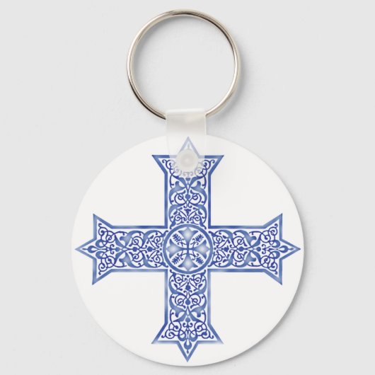 koptisches Kreuz Schlüsselanhänger (Vorderseite)