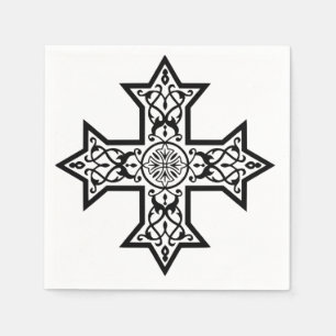 koptisches Kreuz Serviette