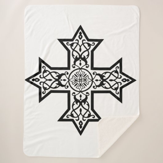koptisches Kreuz Sherpadecke (Vorderseite)