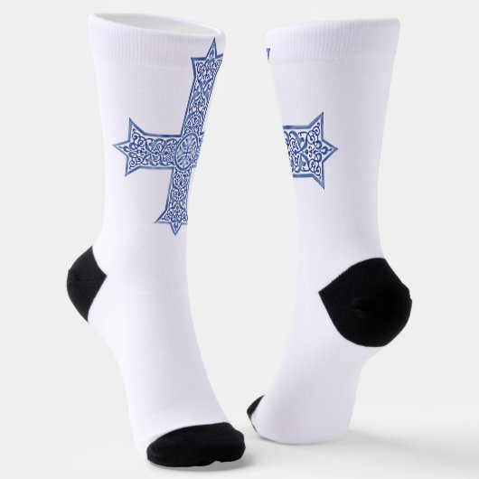 koptisches Kreuz Socken (Gewinkelt)