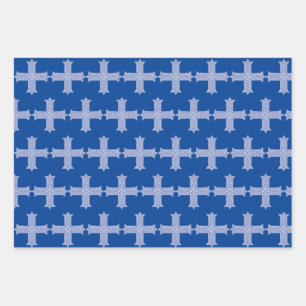 Koptisches Kreuz Symbol des ägyptischen Christentu Geschenkpapier Set