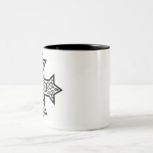 koptisches Kreuz Zweifarbige Tasse (Mittel)