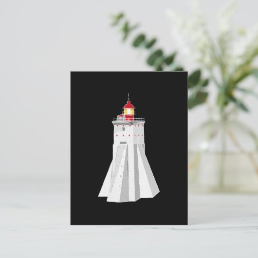 Kopu Lighthouse Postkarte (Stehend Vorderseite)