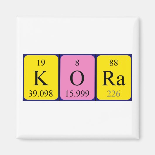 Kora Periodenmagnet Magnet (Vorne)