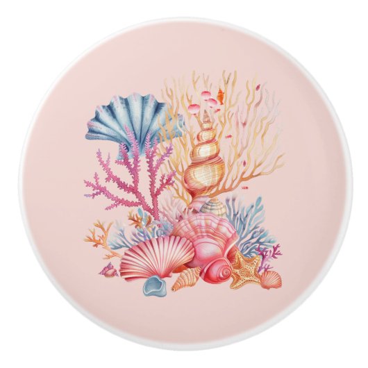 Koral Nautical Keramikknauf (Vorderseite)