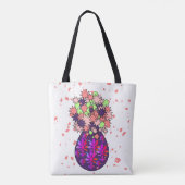 KORALE BLUME IM LILA VASTTAG TASCHE (Rückseite)