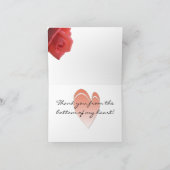 KORALE ROSE DANK DANKESKARTE (Innenseite)