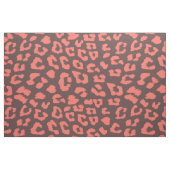 Koralle Braun Leopardendruck Stoff (Fat Quarter (45,7 x 55,9 cm))