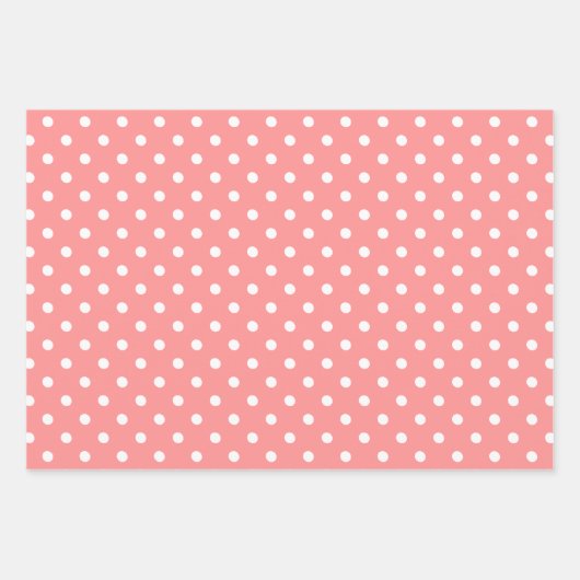 Koralle Gemustert Geschenkpapier Set (Vorderseite 3)