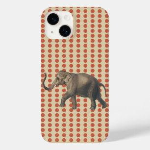 Koralle Gewürz Stimmungen Punkte mit Elefant Case-Mate iPhone Hülle