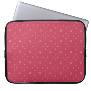 Koralle   Golden Zinnia Sun Laptopschutzhülle