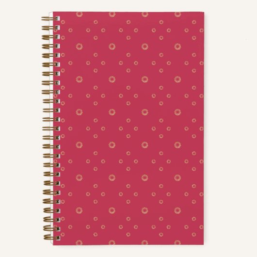 Koralle | Golden Zinnia Sun Notizblock (Vorderseite)