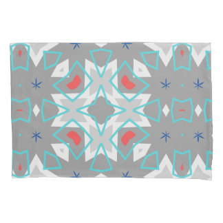 Koralle Grau Mandala-Muster | Geometrisch Floral B Kissenbezug