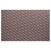 Koralle, graues, braunes Zickzackmuster. Stoff (Yard (91,4 cm))