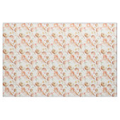 Koralle mit Monogramm des Muschel-u. Stoff (Fat Quarter (45,7 x 55,9 cm))