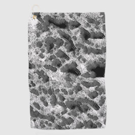 Koralle mit schwarz-weiß golfhandtuch