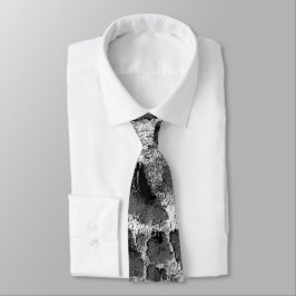 Koralle mit schwarz-weiß rundem Kissen Krawatte