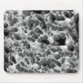 Koralle mit schwarz-weiß rundem Kissen Mousepad (Vorne)