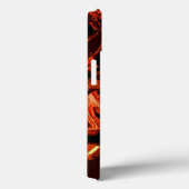 Koralle oder dunkler Lachs vernichtet, schwarzer H Case-Mate iPhone Hülle (Rückseite / Rechts)