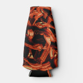 Koralle oder dunkler Lachs vernichtet, schwarzer H Flaschenkühler (Vorderseite)