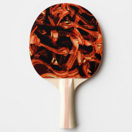 Koralle oder dunkler Lachs vernichtet, schwarzer H Tischtennis Schläger