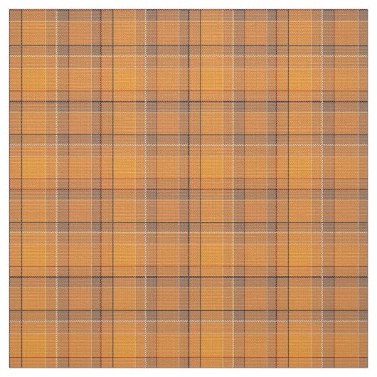 Koralle, orange, brauner Tartan kariert Stoff (Muster)