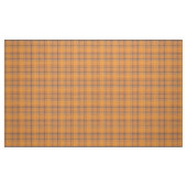 Koralle, orange, brauner Tartan kariert Stoff (Fat Quarter (45,7 x 55,9 cm))