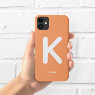 Koralle Orange Monogramm Handyhülle Case-Mate iPhone Hülle