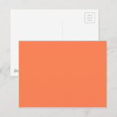 Koralle (orange rosa), rosa, fest postkarte (Vorne/Hinten)