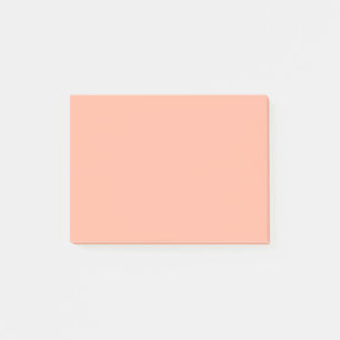 Koralle Pfirsich Einheitsfarbe Post-it Klebezettel