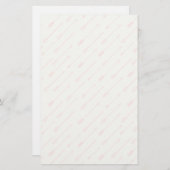 Koralle umrissenes Pfeil-Muster Briefpapier (Vorne/Hinten)