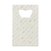 Koralle umrissenes Pfeil-Muster Geldbeutel Flaschenöffner (Rückseite)