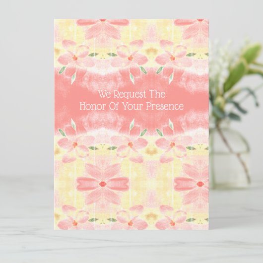 Koralle und Gelb (Stehend Vorderseite)