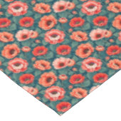 Koralle und Pink Chinoiserie Tischdecke (Schrägansicht)