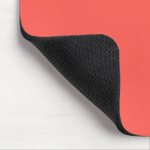 Koralle (Vollfarbe) Mousepad (Ecke)
