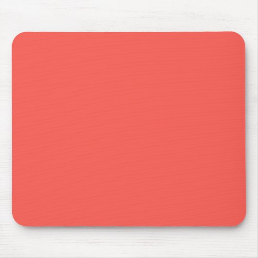Koralle (Vollfarbe) Mousepad (Vorne)