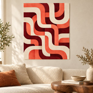 Koralle Webstuhl Labyrinth Kunstprint Poster