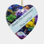 Koralle zum 35. Hochzeitstag Keramik Ornament (Rechts)