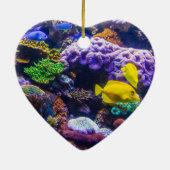 Koralle zum 35. Hochzeitstag Keramik Ornament (Hinten)