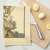 Korallen am Meer Geschirrtuch (Viertel Falte)