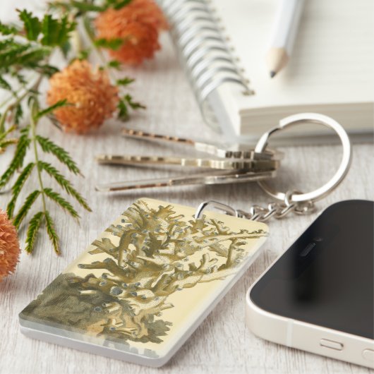 Korallen am Meer Schlüsselanhänger (Vorderseite rechts)