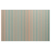 Korallen-, Aquamarin- und hellzyanfarbenes Muster Stoff (Yard (91,4 cm))