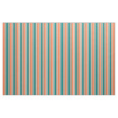 Korallen-, Aquamarin- und hellzyanfarbenes Muster Stoff (Fat Quarter (45,7 x 55,9 cm))
