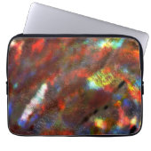 Korallen bis farbige Farbstoffe unter Rohglas Laptopschutzhülle (Vorderseite)