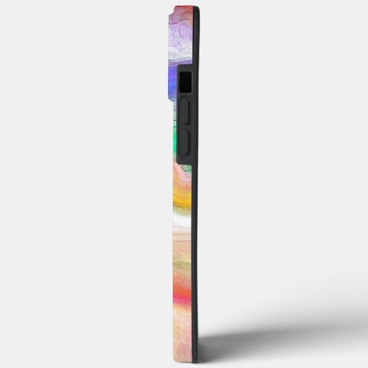 Korallen, Blau, Grün, Rosa Abstrakte Flüssigkeiten Case-Mate iPhone Hülle (Rückseite / Links)