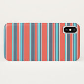 Korallen, blau und grau Case-Mate iPhone hülle (Rückseite (Horizontal))