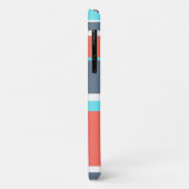 Korallen, blau und grau Case-Mate iPhone hülle (Hinten/Links)