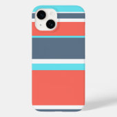 Korallen, blau und grau Case-Mate iPhone hülle (Rückseite)