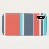 Korallen, blau und grau Case-Mate iPhone hülle (Rückseite (Horizontal))