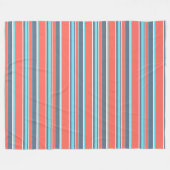 Korallen, blau und grau fleecedecke (Vorderseite (Horizontal))